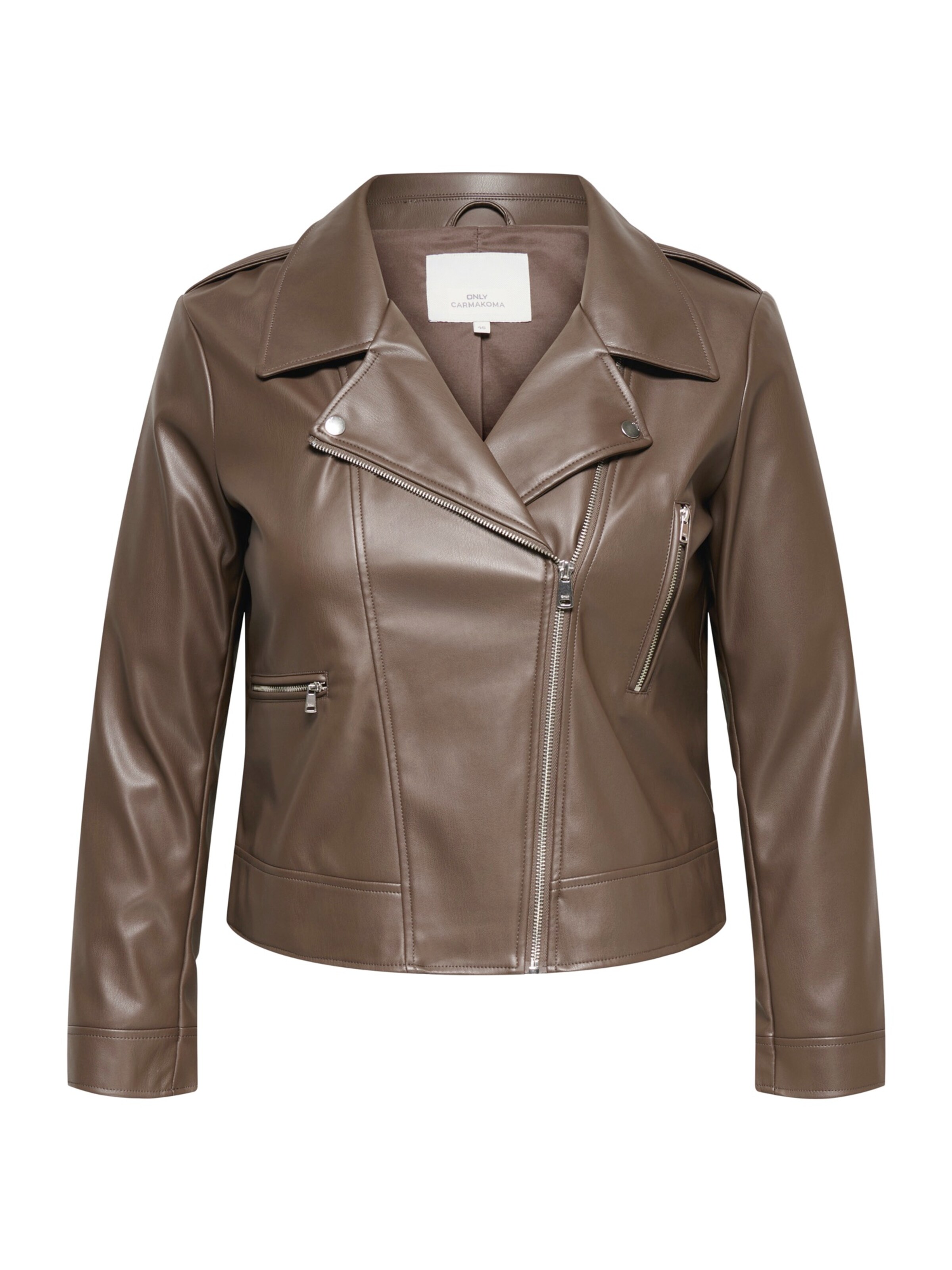 ONLY Carmakoma Övergångsjacka 'CARCARMEN' i brun: framsida