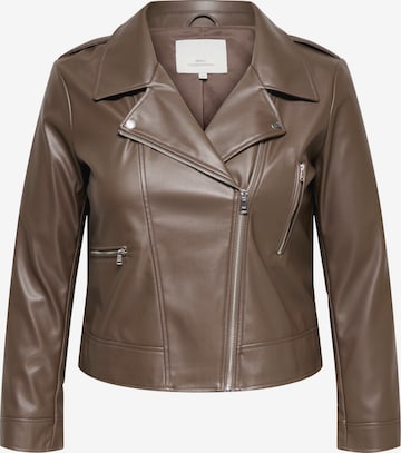 ONLY Carmakoma Övergångsjacka 'CARCARMEN' i brun: framsida