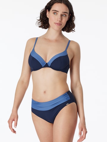 Triangle Bikini 'Aqua Sea Blossom' SCHIESSER en bleu : devant