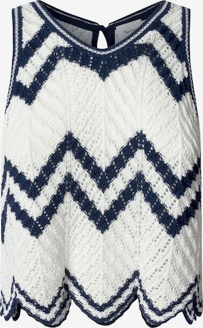 Pepe Jeans Gebreide top 'Ollie' in Wit: voorkant
