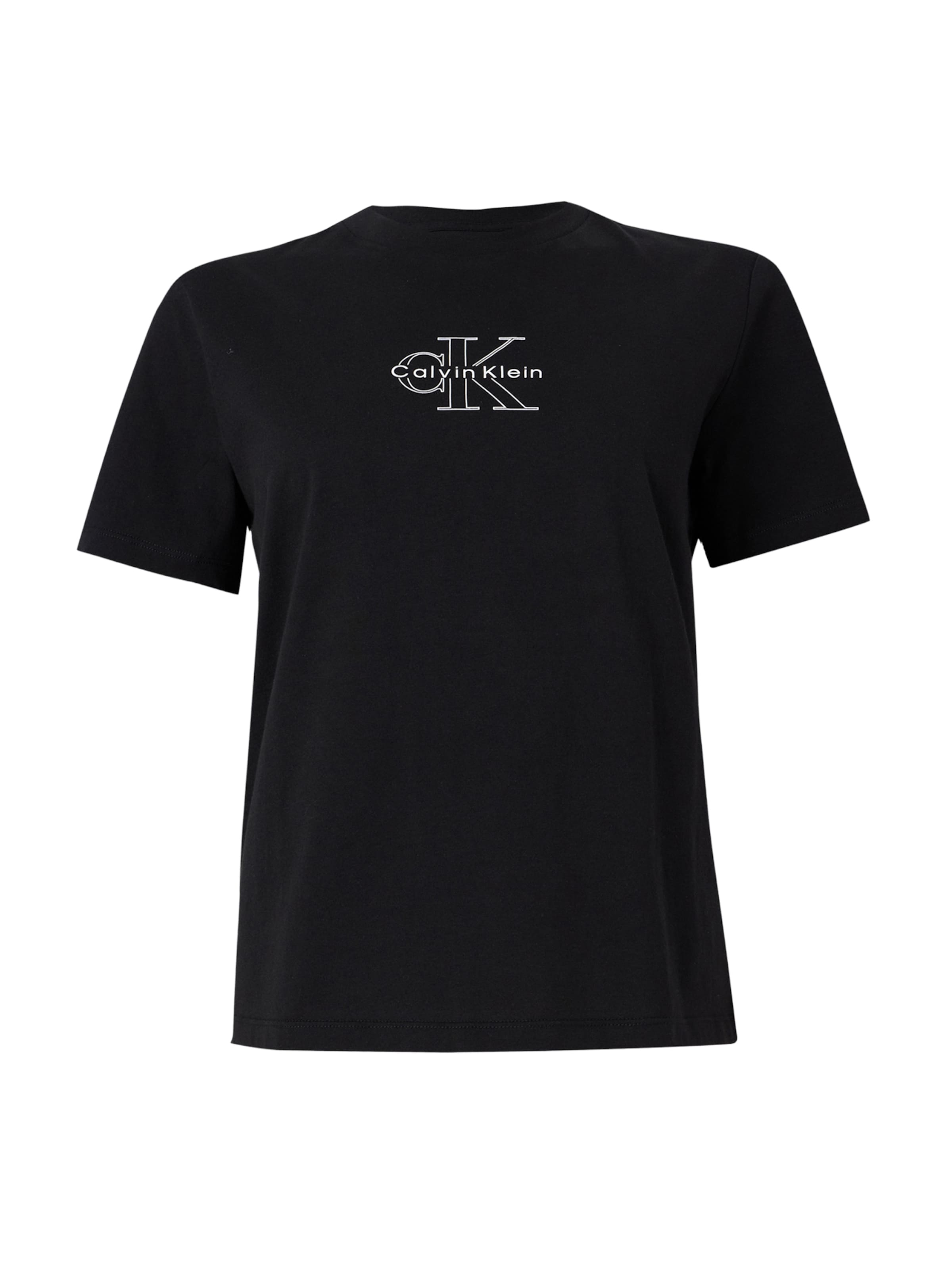 Tricou 'CLASSIC SEASONAL' de la Calvin Klein Jeans pe negru: față