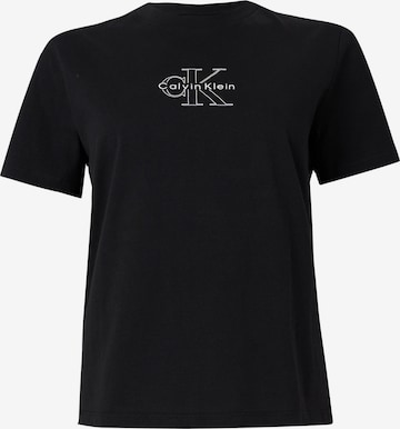 Tricou 'CLASSIC SEASONAL' de la Calvin Klein Jeans pe negru: față