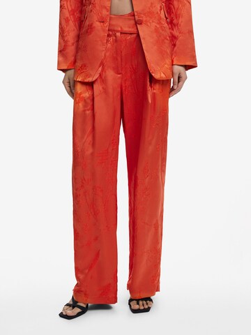 Wide Leg Pantalon Desigual en orange : devant