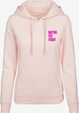 Mister Tee Sweatshirt ' Waiting For Friday' in Pink: front