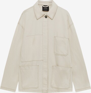 Pull&Bear Tussenjas in Beige: voorkant