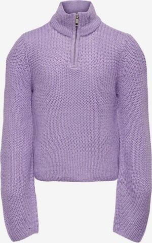 Pull-over KIDS ONLY en violet : devant