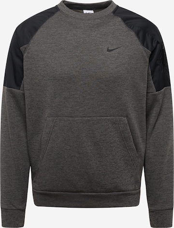 NIKE Sport sweatshirt i grå: framsida