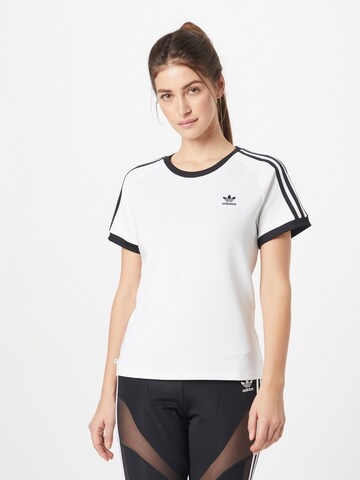 Tricou 'Adicolor Classics  3-Stripes' de la ADIDAS ORIGINALS pe alb: față