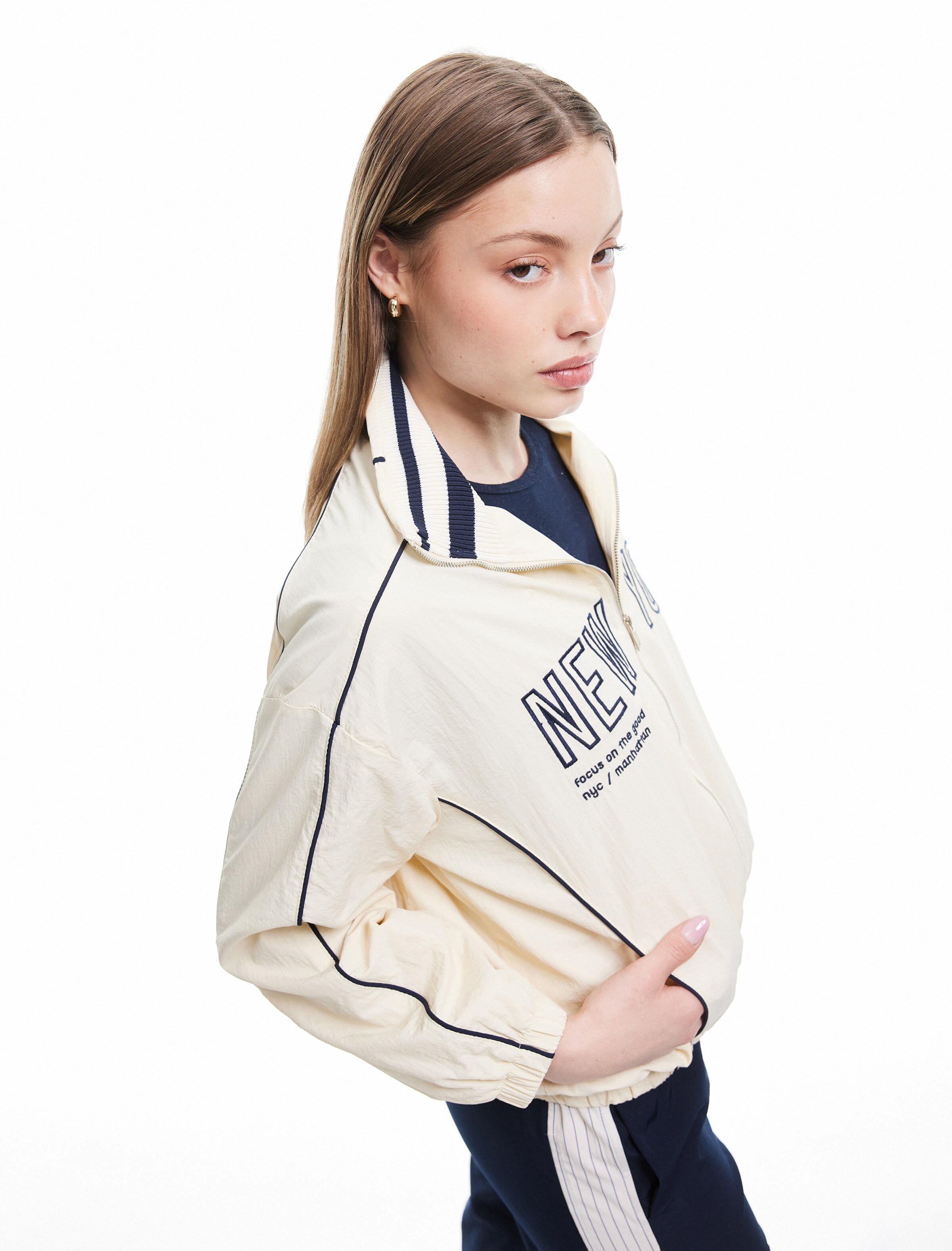 Koton Between-Season Jacket in White