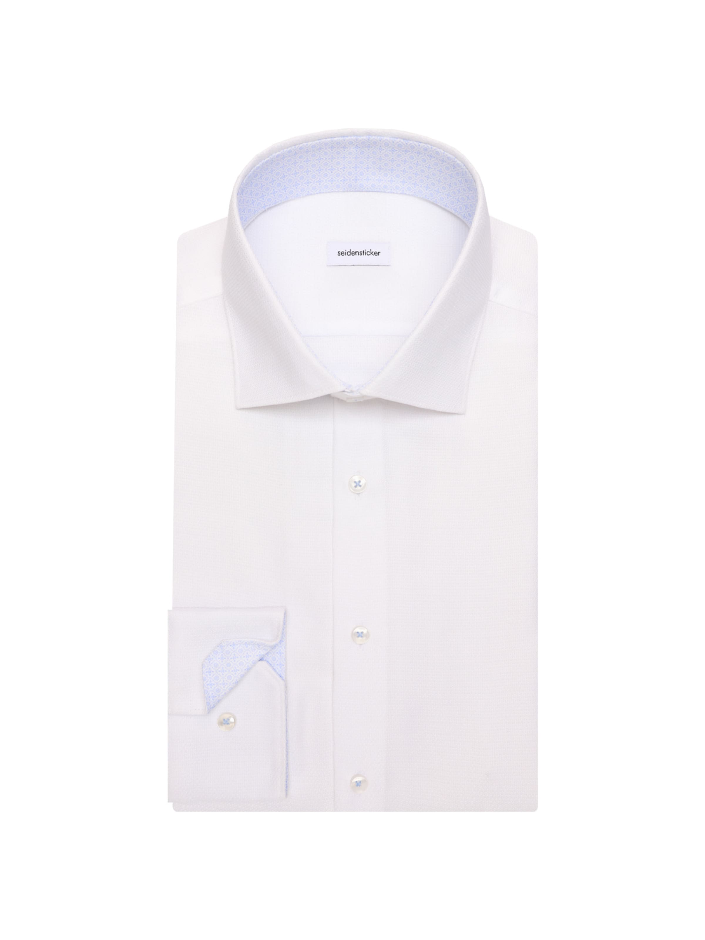 SEIDENSTICKER Slim Fit Hemd in Weiß