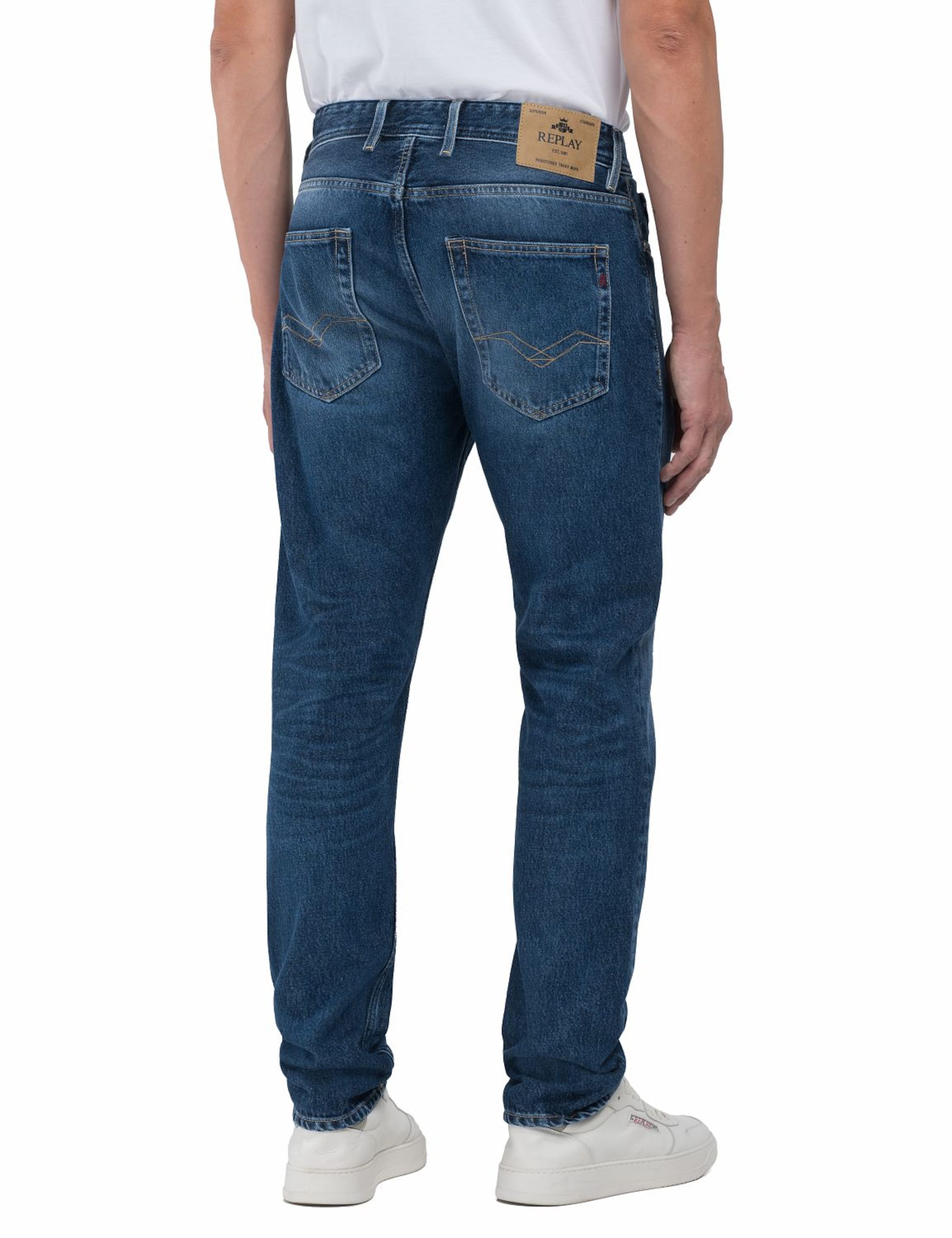 Regular Jeans 'Grover' de la REPLAY pe albastru