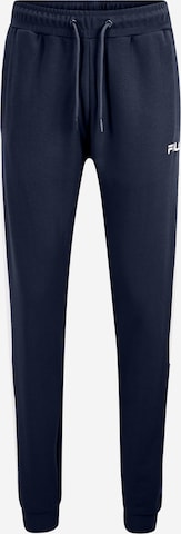 Effilé Pantalon de sport 'TROPEA' FILA en bleu : devant