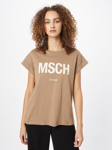 MSCH COPENHAGEN T-shirt 'Alva' i brun: framsida