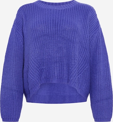 Pull-over Urban Classics en bleu : devant