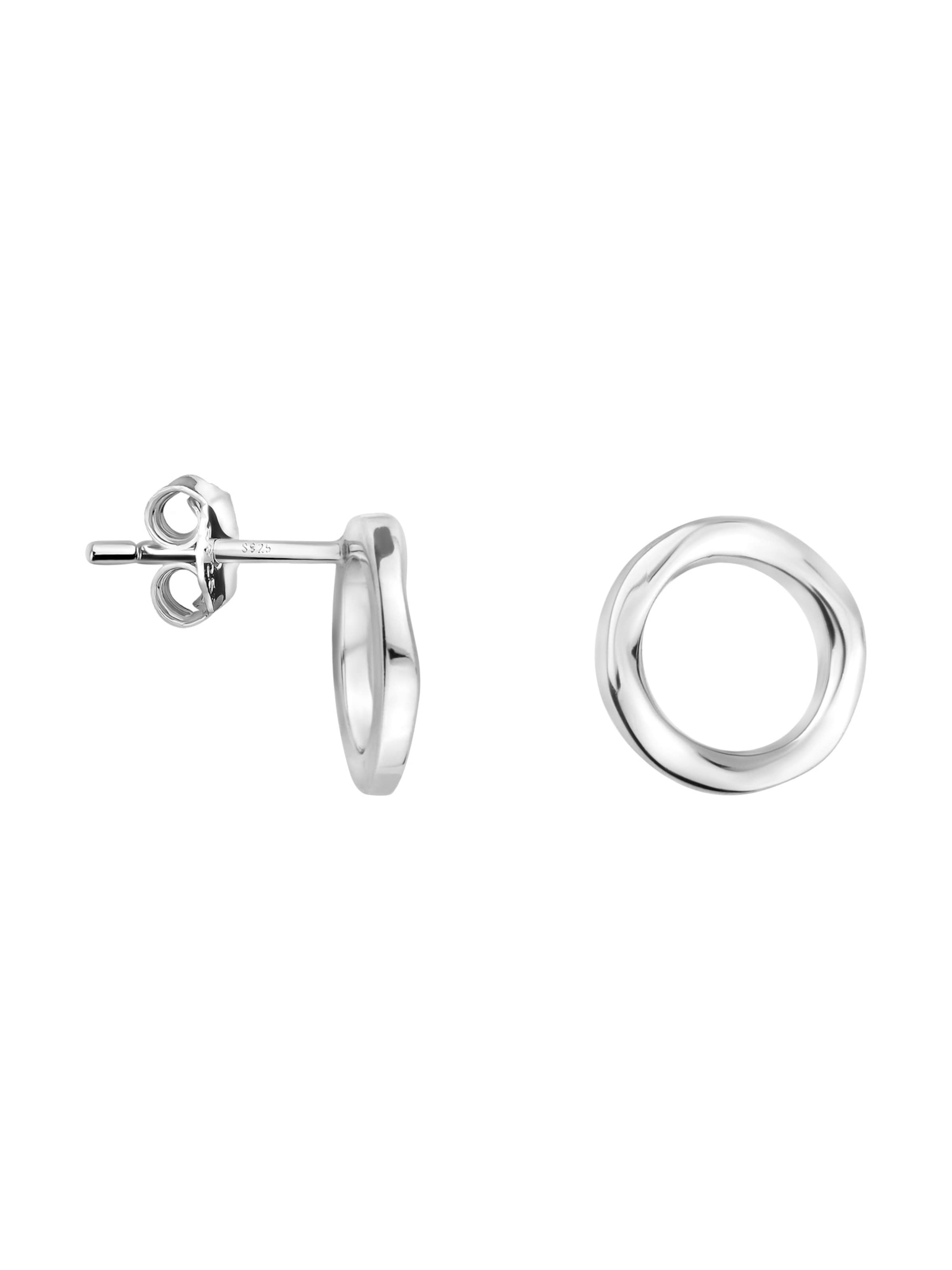 Sofia Milani Ohrringe 'Circle'‌‌‌‌‌‌‌‌‌ in One Size in silber, Produktansicht