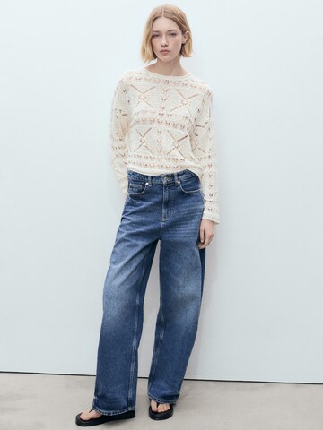 MANGO Sweater 'Joana' in White
