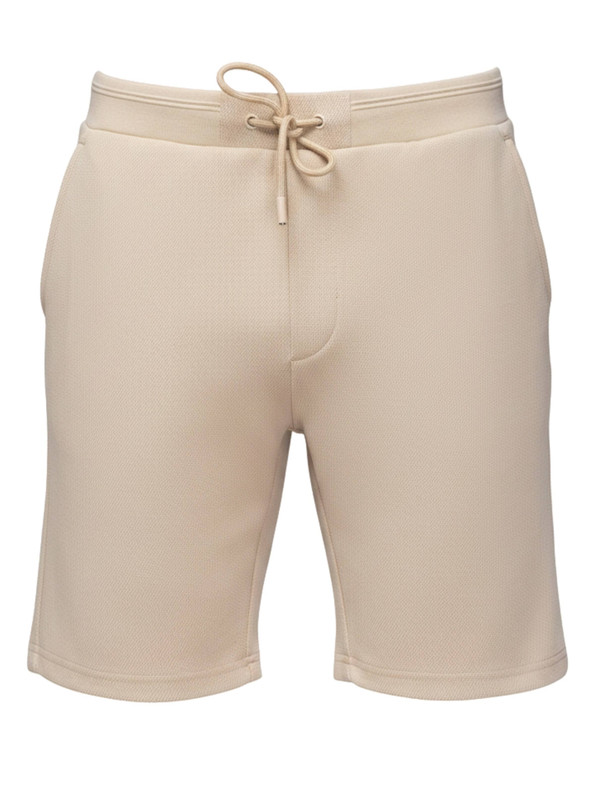 Slimfit Pantaloni sportivi di Ombre in beige: frontale