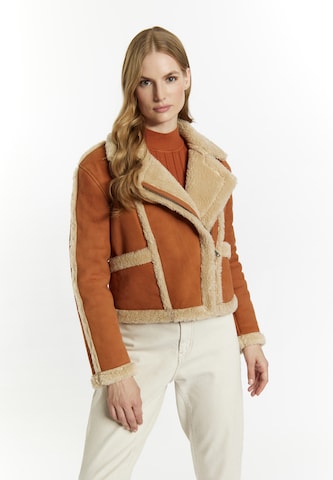 DreiMaster Vintage Зимняя куртка 'Imane' в Коричневый: спереди