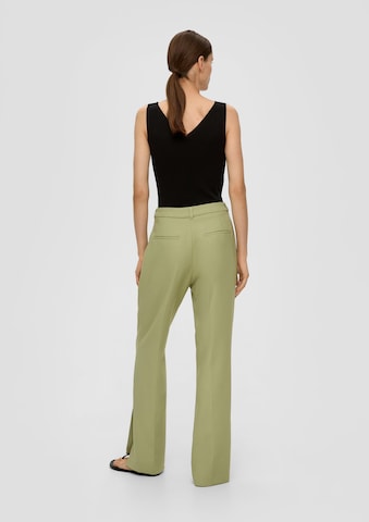 s.Oliver BLACK LABEL Regular Pleated Pants in Green