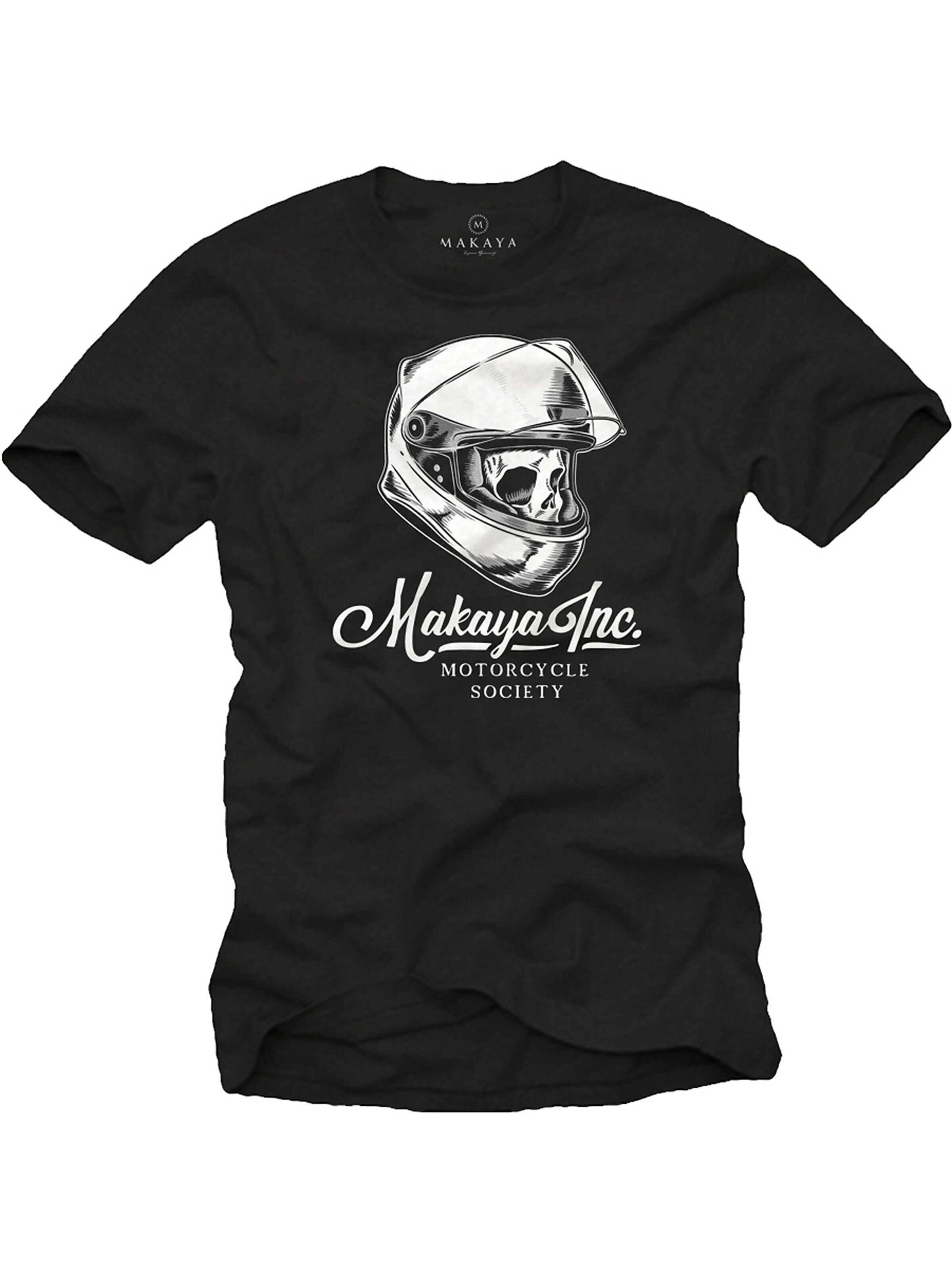 MAKAYA Shirt 'Makaya Inc.' in Black: front
