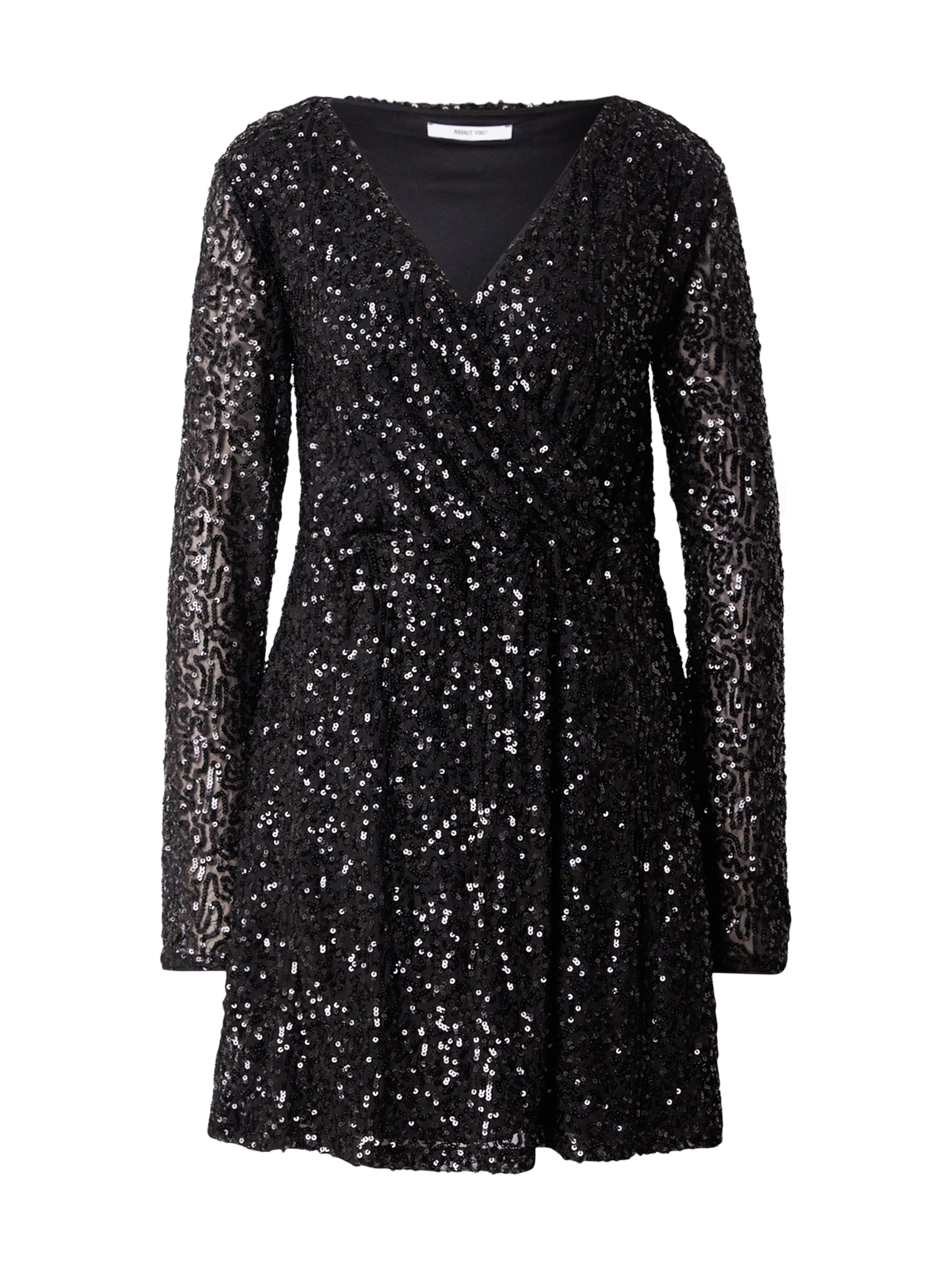 ABOUT YOU Šaty 'Dena' - Čierna: predná strana