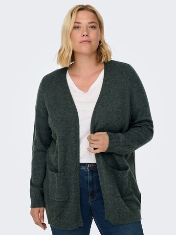 ONLY Carmakoma Knit Cardigan 'Esly' in Green