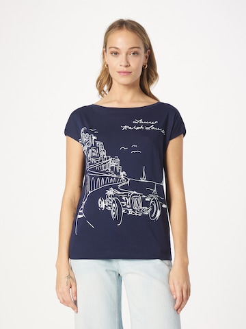 Lauren Ralph Lauren Shirt 'GRIETA' in Blauw: voorkant