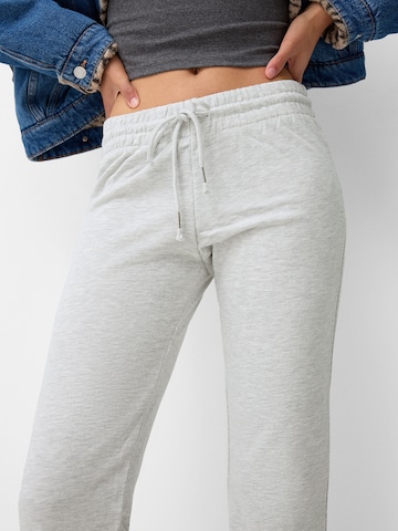 Bershka Flared Trousers in Grey