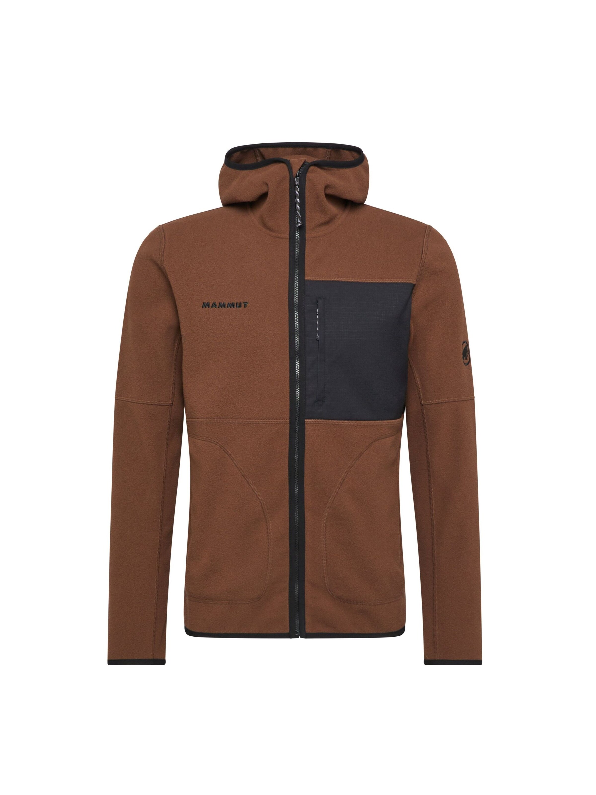 MAMMUT Funktionsfleecejacke in Braun: Vorderseite