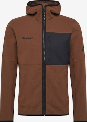 MAMMUT Funktionsfleecejacke in Braun: Vorderseite