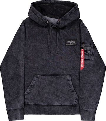 ALPHA INDUSTRIESSweater majica 'Vintage' - crna boja: prednji dio