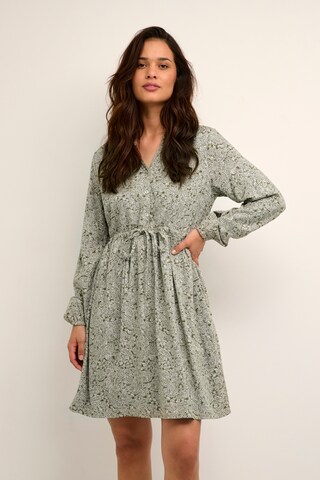 Cream Dress 'Vimma' in Green: front