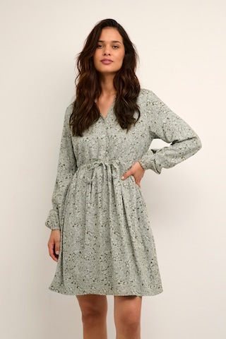 Cream Dress 'Vimma' in Green: front