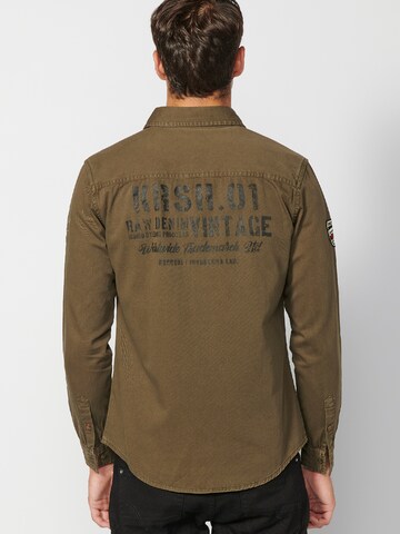 KOROSHI Regular fit Overhemd in Groen