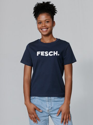 Watapparel Shirt 'Fesch' in Blau: Vorderseite