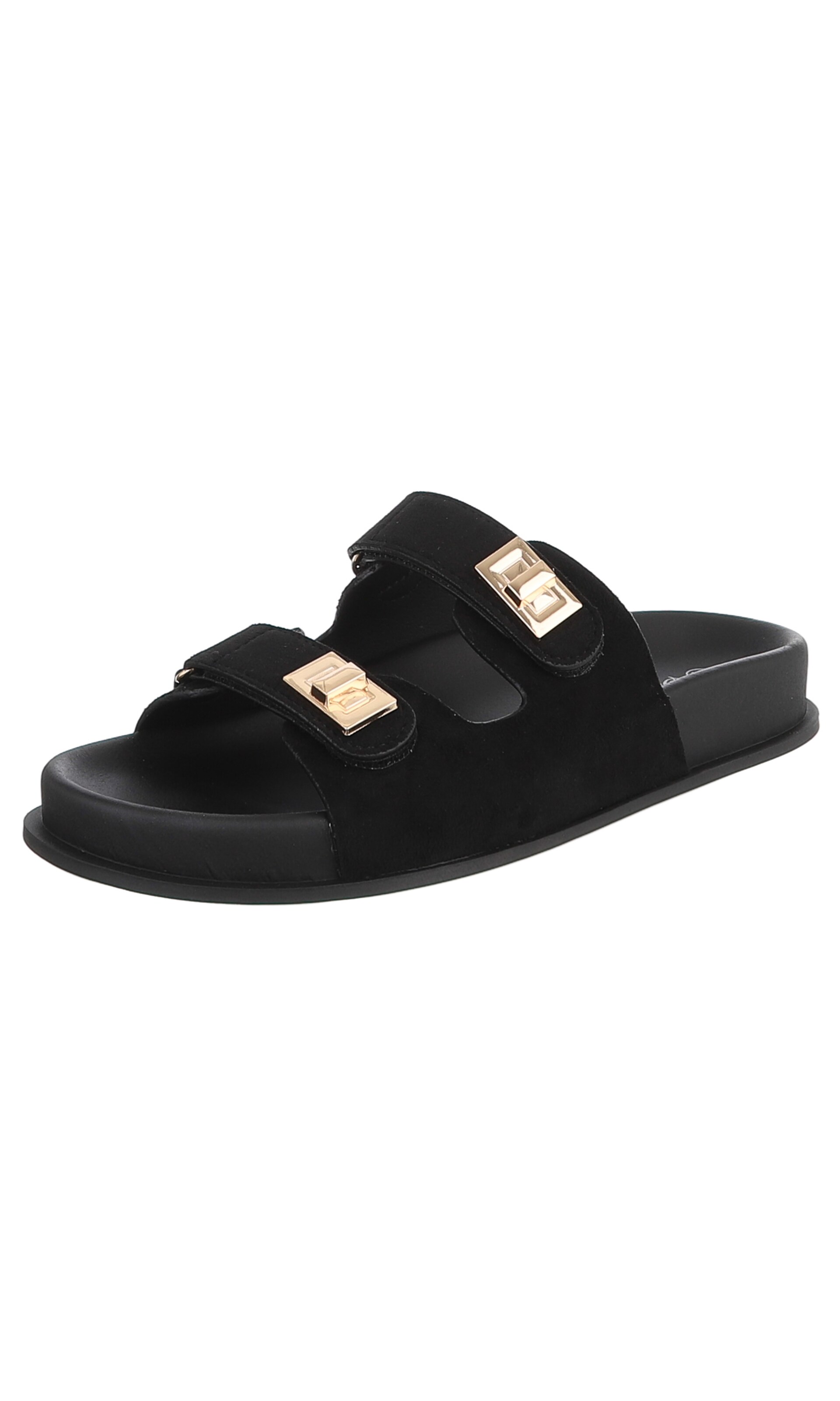 Ital-Design Mules in Black: front