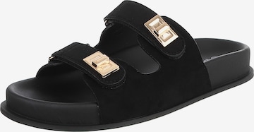 Ital-Design Mules in Black: front