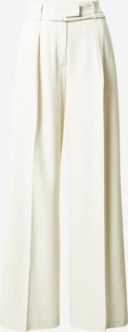 2NDDAY Wide leg Bandplooibroek 'Almeida ' in Beige: voorkant