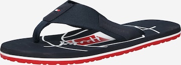 TOMMY HILFIGER - Sandalias de dedo en azul: frente