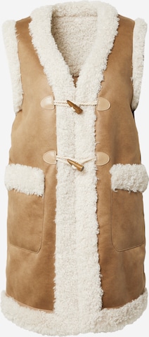 Gilet Urban Code en beige : devant