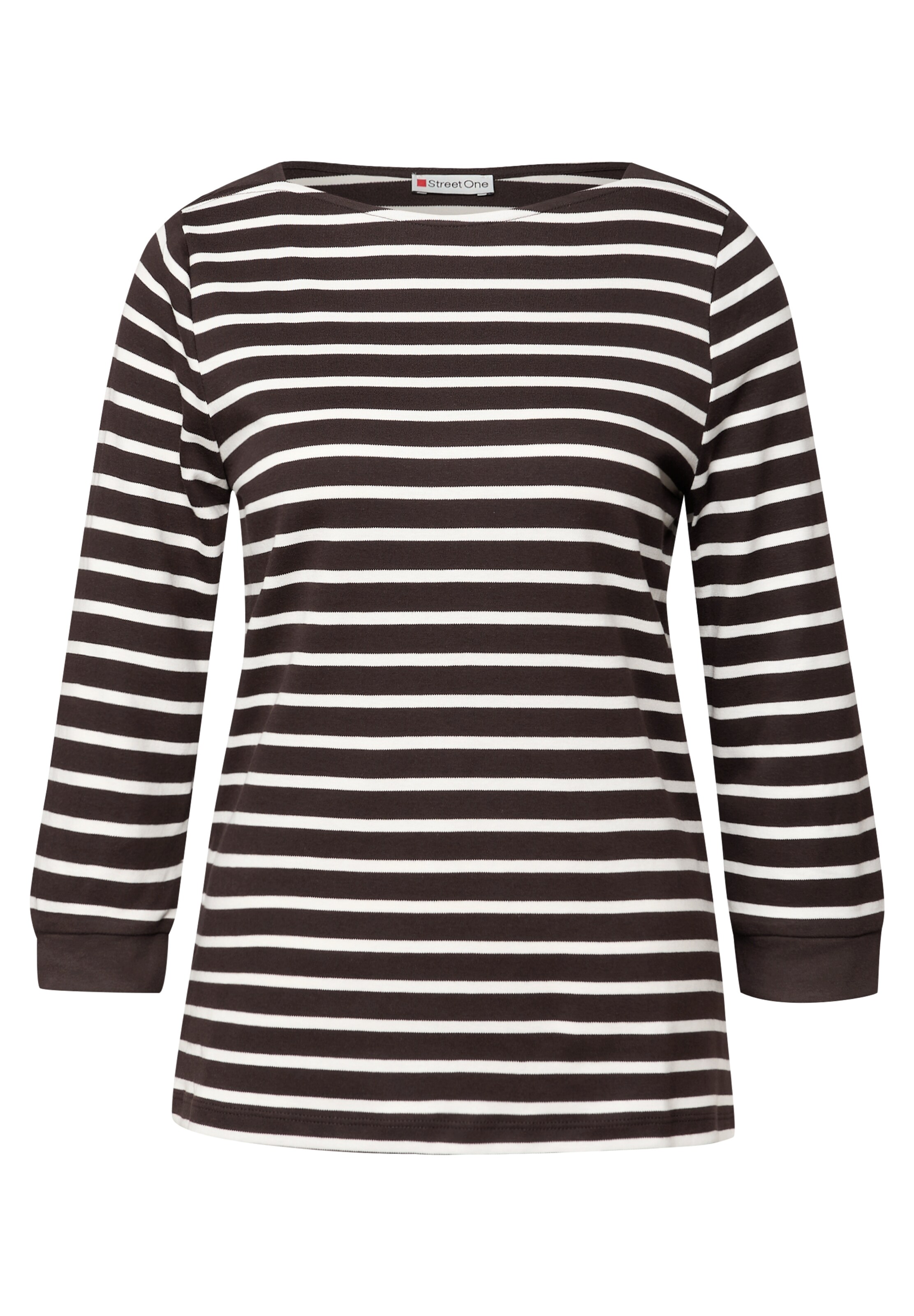 STREET ONE Shirt in Brown: front