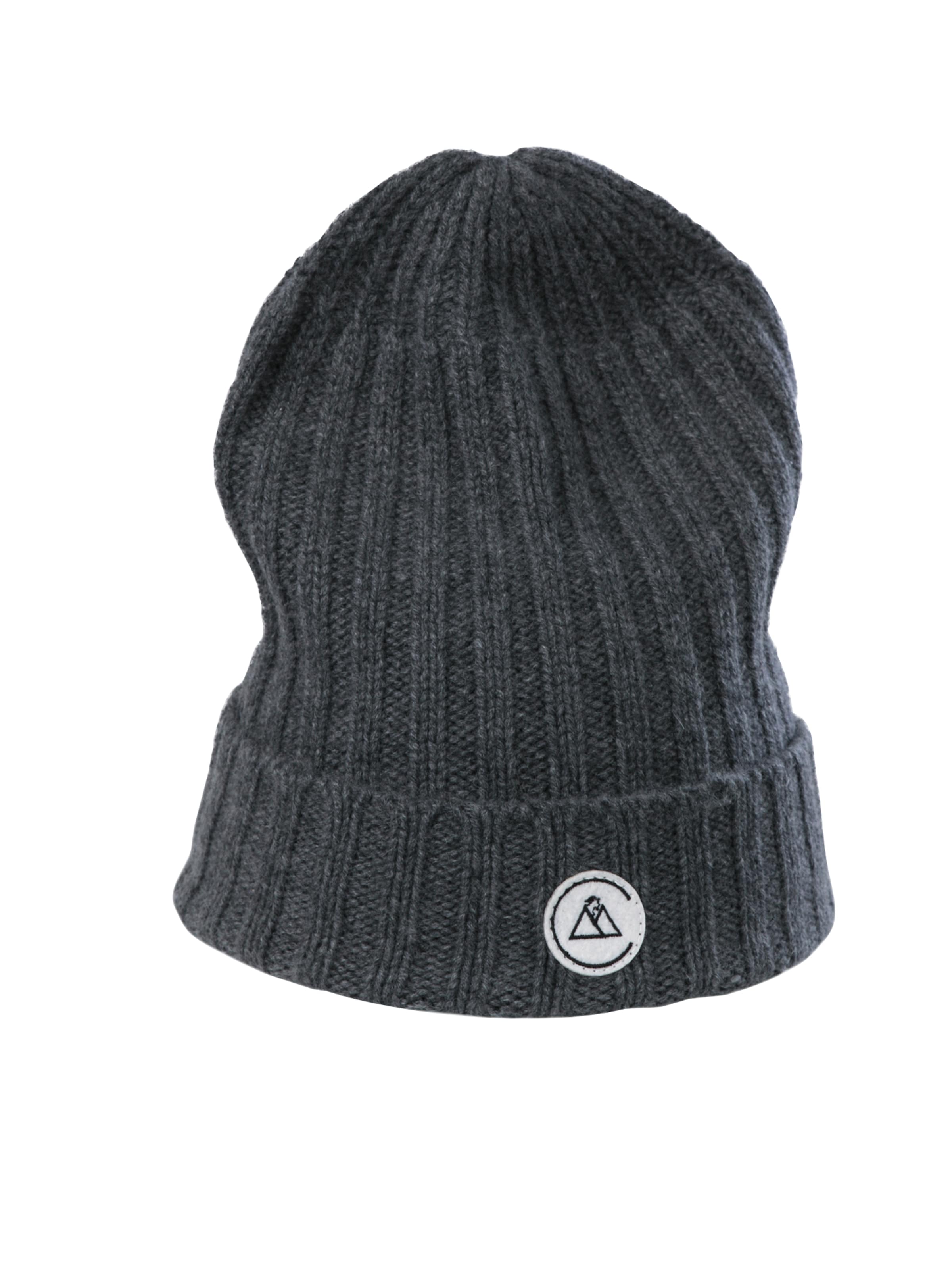 Berretto di CASH-MERE.CH in grigio: frontale