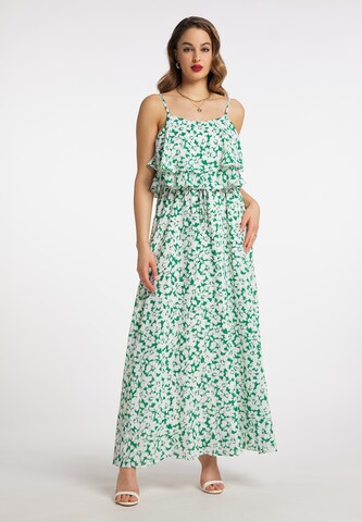 Rochie de la faina pe verde