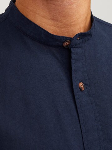 JACK & JONES Comfort fit Button Up Shirt 'Summer Band' in Blue