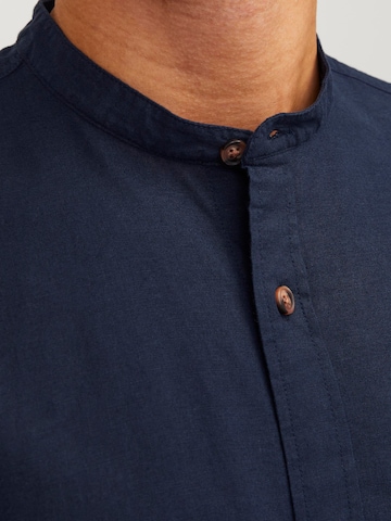 JACK & JONES Comfort fit Button Up Shirt 'Summer Band' in Blue