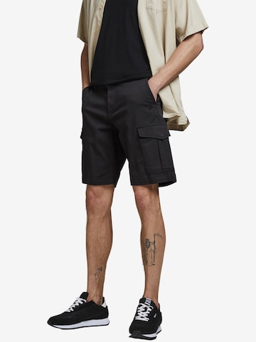 JACK & JONES - regular Pantalón cargo 'Joe' en negro