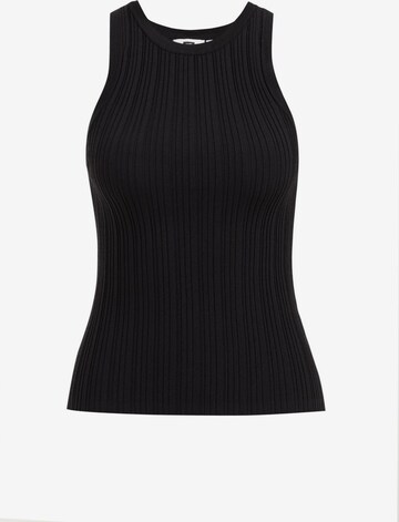 WE Fashion Knitted top in Black: front