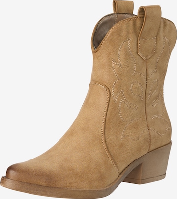 Bottes de cowboy Salinyang en vert : devant