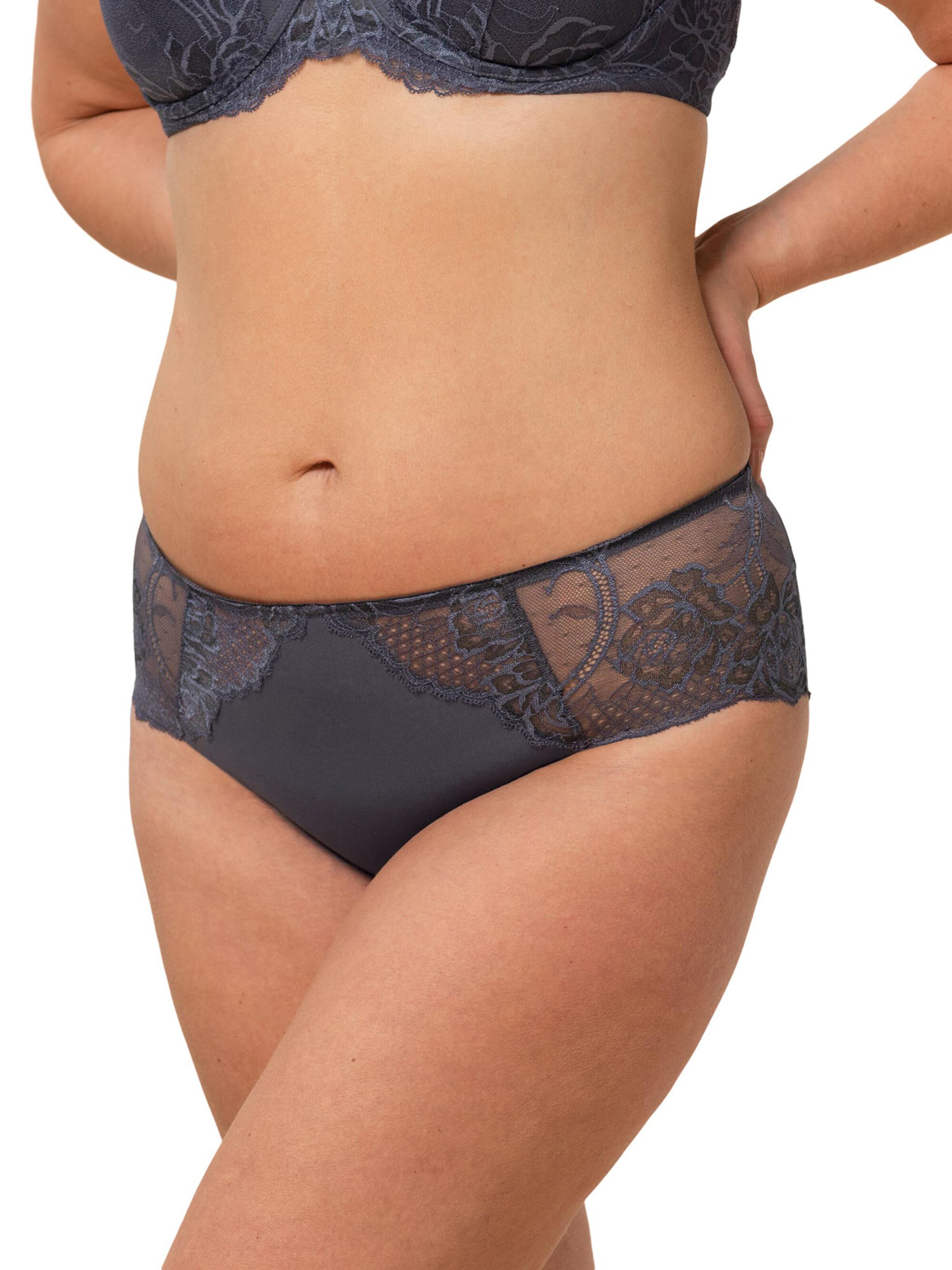 TRIUMPH Maxislip ' Wild Peony Florale ' in Grau