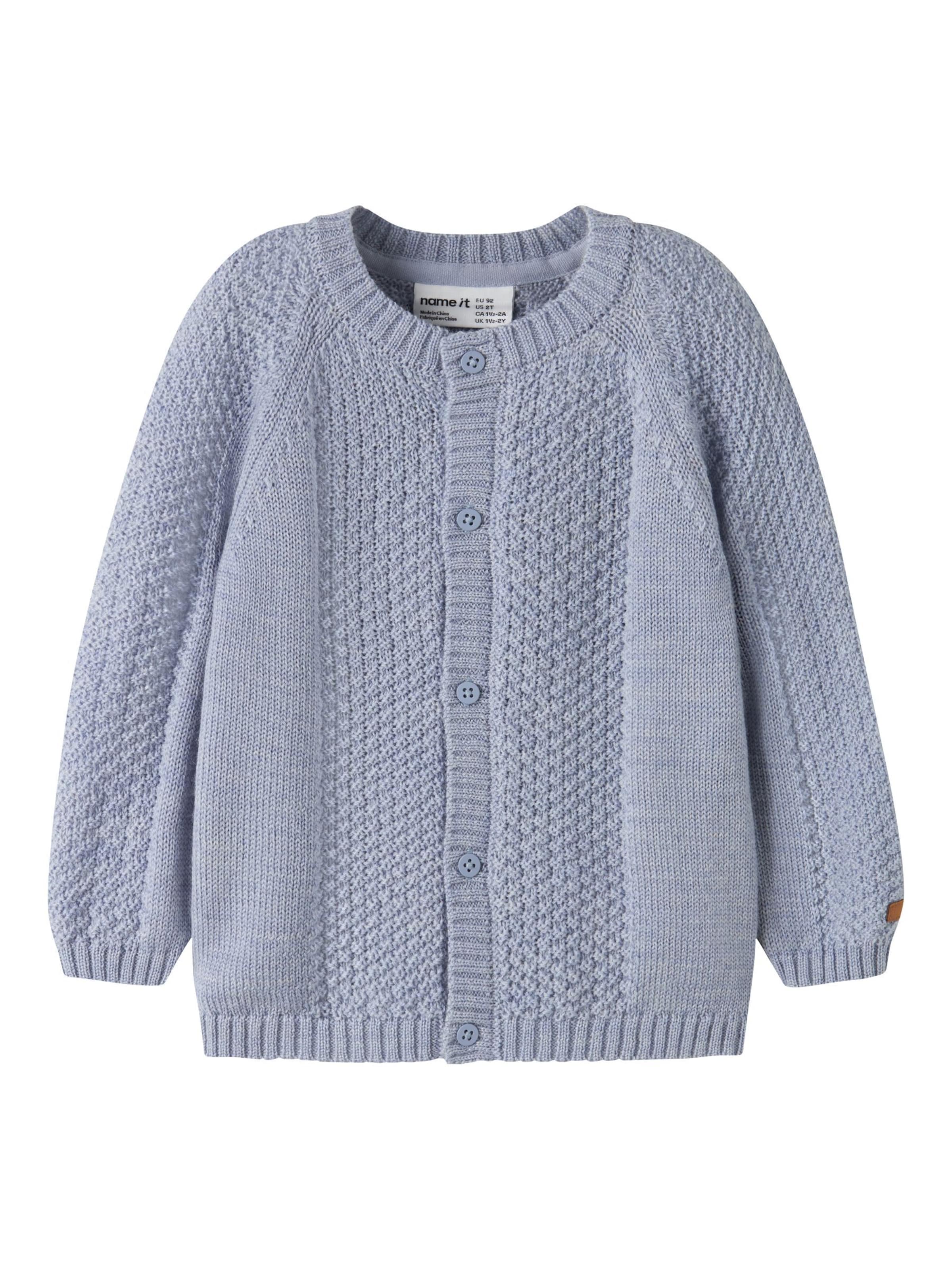 NAME IT Knit cardigan in Blue: front